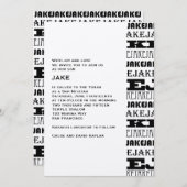 ジェイクカスタム 招待状 (正面/裏面)