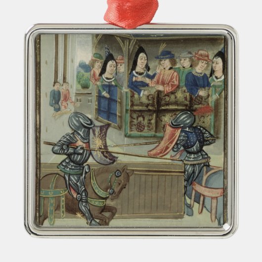 ジェイクスde Lalain (velのFr.16830 f.16vの記録 メタルオーナメント (正面)