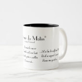 ジェイクスPrévertのコーヒー・マグによる"Déjeuner du matin" ツートーンマグカップ (正面右)