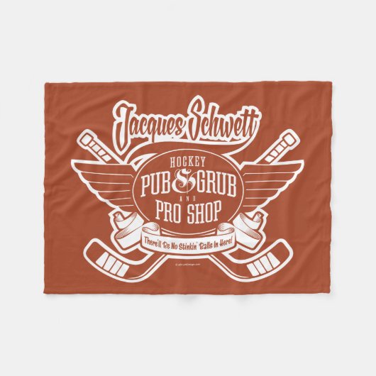 ジェイクスSchwettのホッケーのプロ店 フリースブランケット (正面(横))
