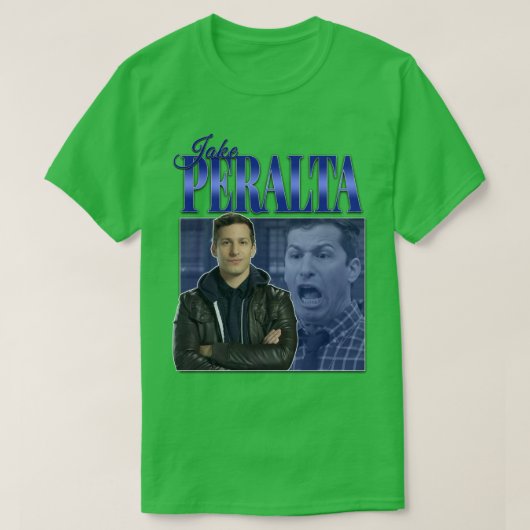 ジェイクペラルタブルックリンナイン90sヴィンインスパイアタグ tシャツ (デザイン正面)