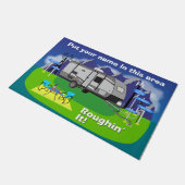 ジェイコジェイフライトトラベルトレーラーデザインラウィンIt ドアマット (アングル)