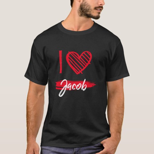 ジェイコブが大好き Tシャツ ジェイコブ愛してる (正面)