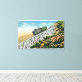 ジェイコブの梯子、ワシントン山Cog鉄道 キャンバスプリント (インサイチュ (ウッドフロア))