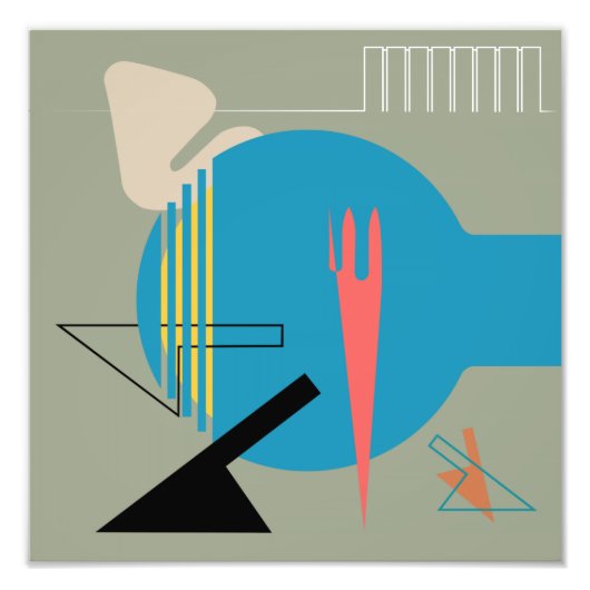 ジェイコブセンオマージュミッドセンチュリーデザイン フォトプリント            (正面)