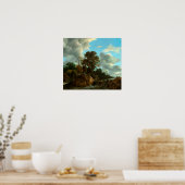 ジェイコブヴァンルイズダエル滝と姿 ポスター (キッチン)