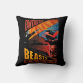 ジェイコブ・コワルスキー・ファンタスティック・ビーツ・ビンテージ・ポスター クッション (裏面)