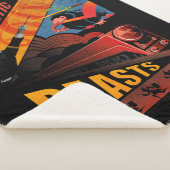 ジェイコブ・コワルスキー・ファンタスティック・ビーツ・ビンテージ・ポスター シェルパブランケット (3/4)