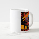 ジェイコブ・コワルスキー・ファンタスティック・ビーツ・ビンテージ・ポスター ジャンボコーヒーマグカップ (正面右)