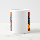 ジェイコブ・コワルスキー・ファンタスティック・ビーツ・ビンテージ・ポスター ジャンボコーヒーマグカップ (正面)