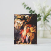 ジェイコブ・ジョルダン – エジプトから戻る聖家族 ポストカード (スタンド正面)