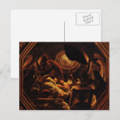 ジェイコブ・ジョルダン – キューピッドとサイチェの愛 ポストカード (正面/裏面)