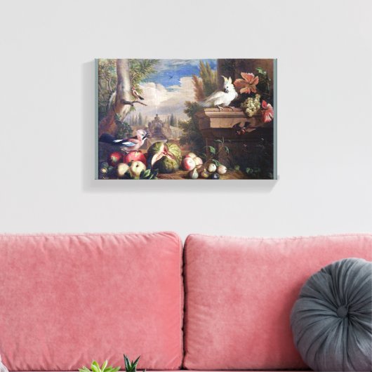 ジェイコブ・ボガニーの鳥と風景の中の果実 キャンバスプリント (インサイチュ (リビング))