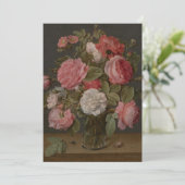 ジェイコブ・ヴァン・ハルズドンク – バラをガラスの花瓶に入れて 招待状 (スタンド正面)