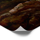 ジェイコブ・ヴァン・ルイッダエルの森の風景 ポスター (角)