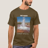 ジェイザーが熱い春Tシャツをブラウンで噴出 Tシャツ (正面)