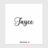 ジェイス名 – 手書き書道 シール (シート)