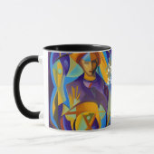 ジェイス朝のお茶をカスタマイズパーソナライズされた可能 マグカップ (左)