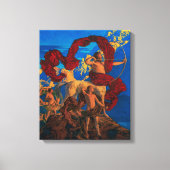 ジェイソンとその先生 |マックスフィールドパリシュ | キャンバスプリント (正面)