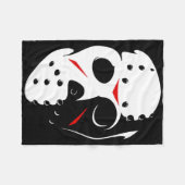 ジェイソン・ホッケーマスクハロウィーン金曜日13日 フリースブランケット (正面(横))