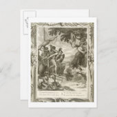 ジェイソン(版木、銅版、版画)が勝つ金フリース ポストカード (正面/裏面)