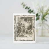 ジェイソン(版木、銅版、版画)が勝つ金フリース ポストカード (スタンド正面)