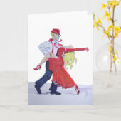 ジェイソンDonovanクリスティーナRihanoffは漫画フォックストロットを踊ります カード (黄色い花)