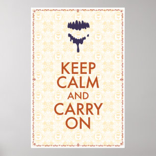 ジェイソンLind著Keep Calm and Carry On ポスター