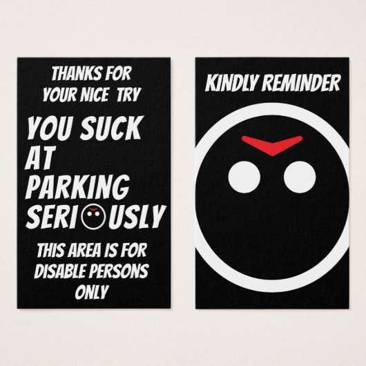 ジェイソ警告ンが本気で吸駐車中に (正面&裏面)