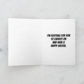 ジェイデンのイースター名を追加Bunny Carrot カード (内部)