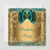 ジェイドと金ゴールド誕生日パーティー 招待状 (正面)