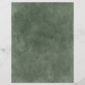 ジェイドグリーンとフローラスクラップブック紙 (正面)