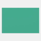 ジェイドグリーンと金ゴールド ラッピングペーパーシート (正面3)