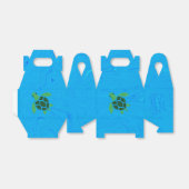 ジェイドグリーンシータートオンブルーバックグラウンド海 フェイバーボックス (折り畳みなし)