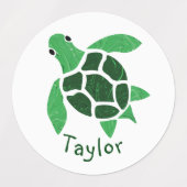 ジェイドグリーンシータートモザイク ラベル (デザイン1)