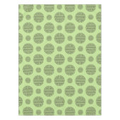 ジェイドグリーン中国の寿長寿キャラクター テーブルクロス (正面)