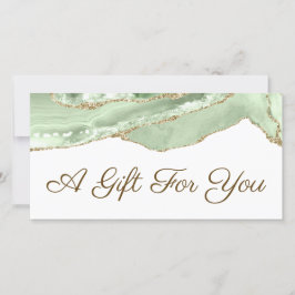 ジェイドグリーン瑪瑙ギフト証明書