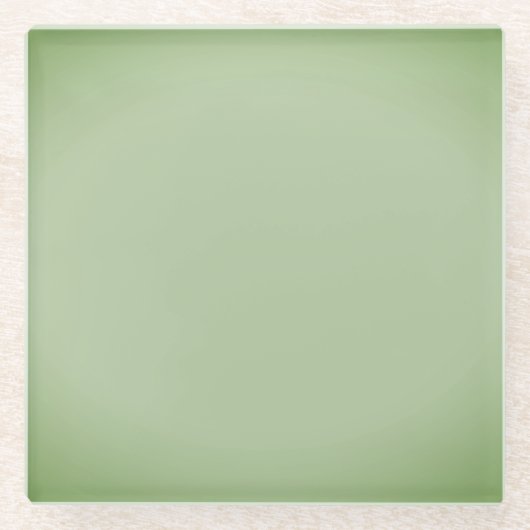 ジェイドグ無地のリーンセラドン ガラスコースター (正面)