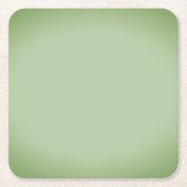 ジェイドグ無地のリーンセラドン スクエアペーパーコースター (正面)