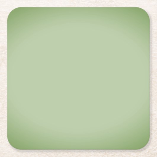 ジェイドグ無地のリーンセラドン スクエアペーパーコースター (正面)