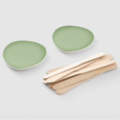 ジェイドグ無地のリーンセラドン ハンドファン (組立なし)