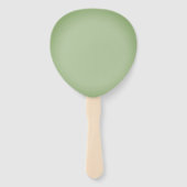 ジェイドグ無地のリーンセラドン ハンドファン (裏面)