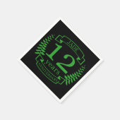 ジェイドゲ結婚ムストーン記念日12年 スタンダードカクテルナプキン (角)