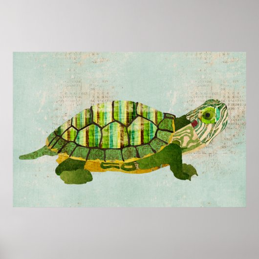 ジェイドタートルアズールアートポスター ポスター (正面)