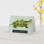 ジェイドタートル誕生日カード カード (黄色い花)