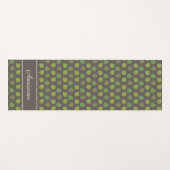 ジェイドツリー葉のオンブラウンヨガマット ヨガマット (正面(横))