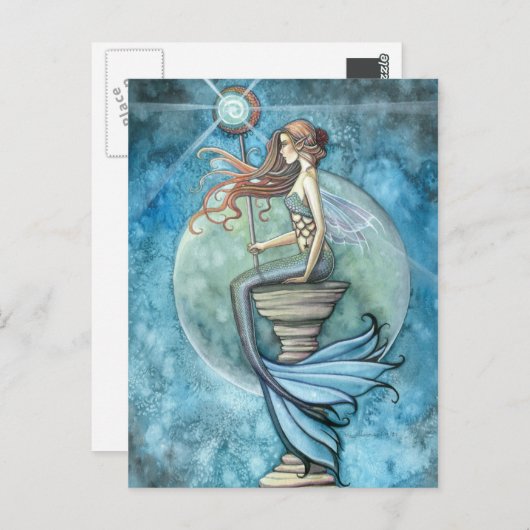 ジェイドムーンマーメイドポストカード ポストカード (正面/裏面)
