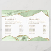 ジェイド緑の瑪瑙2折パンフレット (裏面)