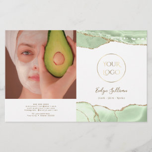 ジェイド緑の瑪瑙2折パンフレット