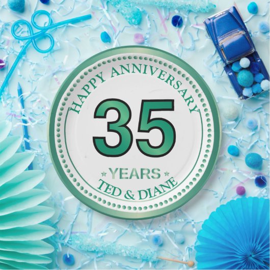 ジェイド35周年記念紙プレート ペーパープレート (パーティー)